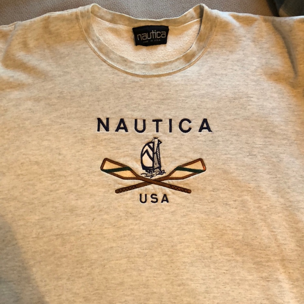 Vintage Gray Nautica Pullover Sweater